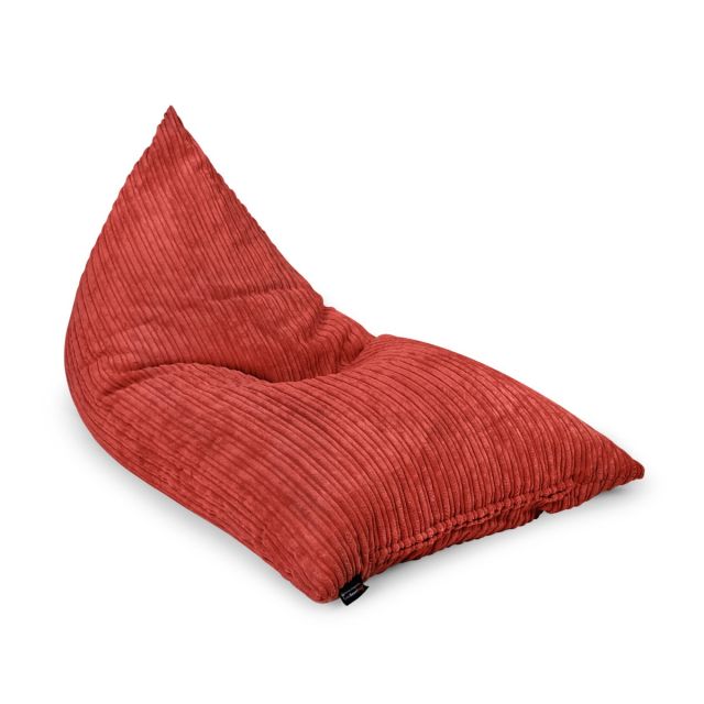 Corduroy Deck Chair Bean Bag - Red